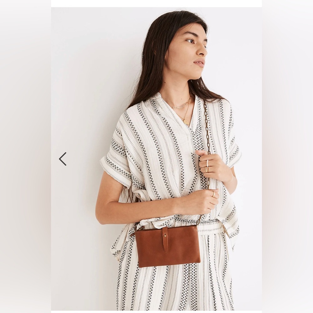 NWT Madewell The Transport Accordion Crossbody (Monogrammed)
